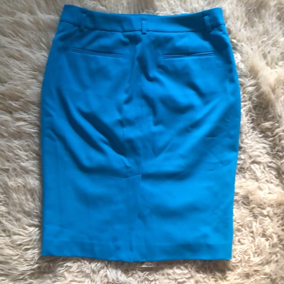 Calvin Klein | Womens Skirt Size 2 Pencil Lined Turquoise Blue - Picture 7 of 11